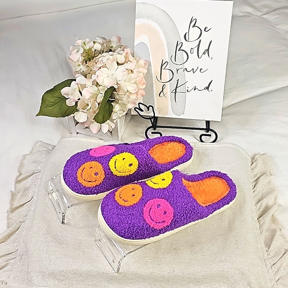 Smiley Face Slippers intimate Elegant wear Office wear Career - Picture 5 of 11